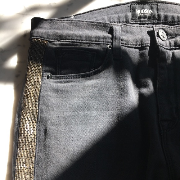 Hudson Jeans Denim - Hudson JEANS- Gunmetal Side Details- Sz.27